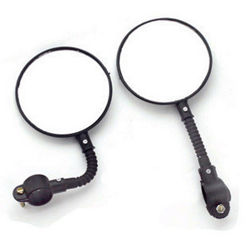 2Pcs Bicycle mirror Bike Handlebar Flexible Rear Back Mirror Rearview  NewB Lt