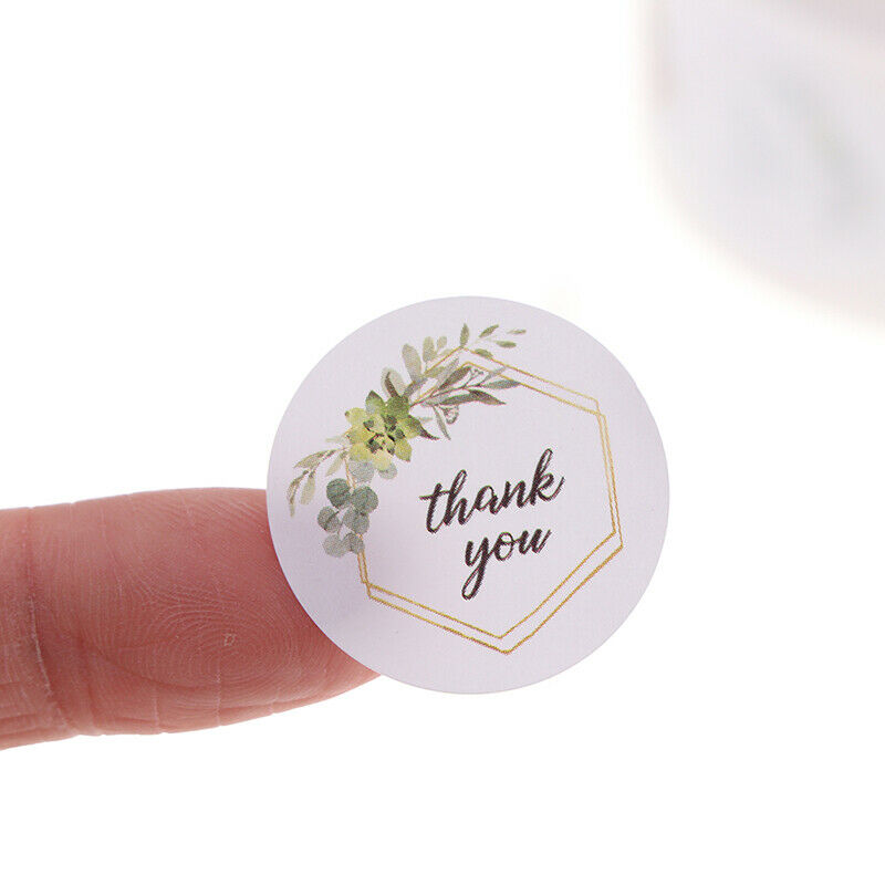 500pcs/roll Thank You Stickers for seal label Sealing decoration Stick.l8