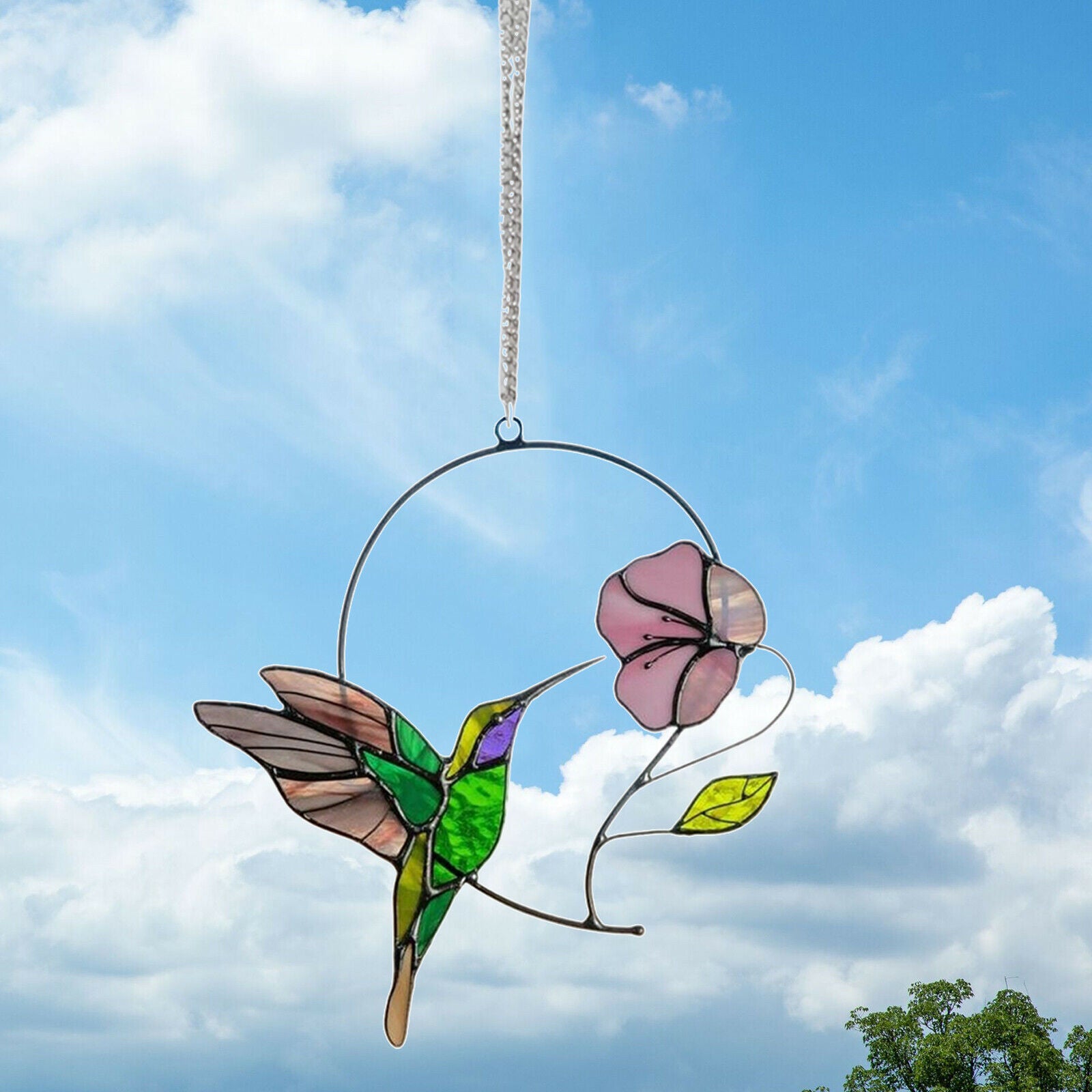 Multicolor  Window Panel Hanging   Garden Decor