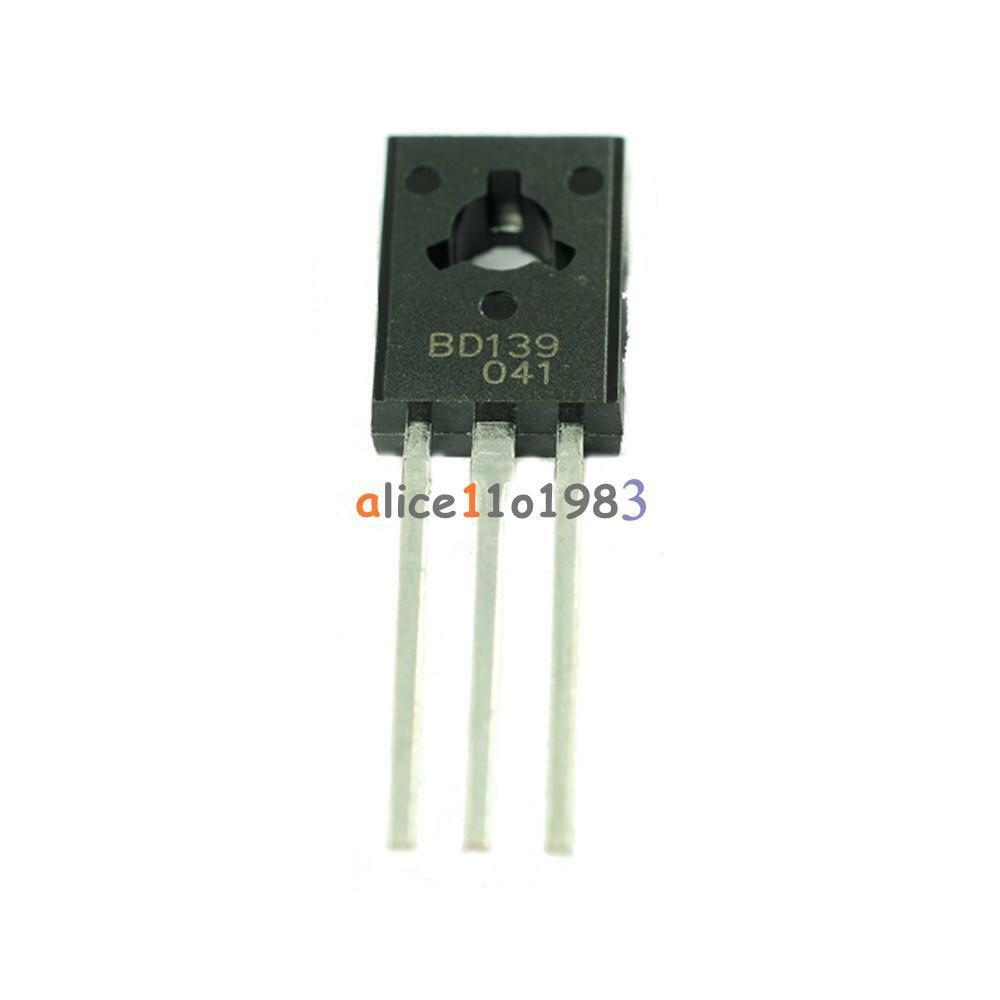 10Pcs BD139 TRANSISTOR NPN 1.5A 80V TO126 NEW