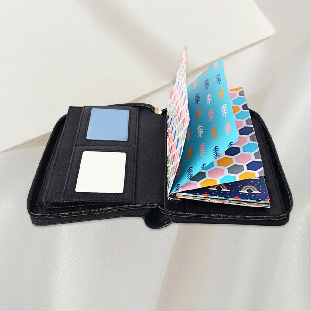 Leather Cash Budget Envelope Wallet with 12 Budget Envelopes Budget Sheets