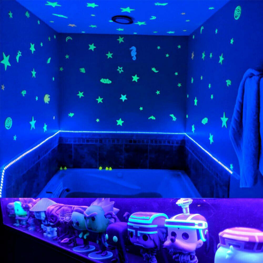 10M US Ultraviolet 100LED Flexible Strip Black Light DIY Waterproof Bar La Hot