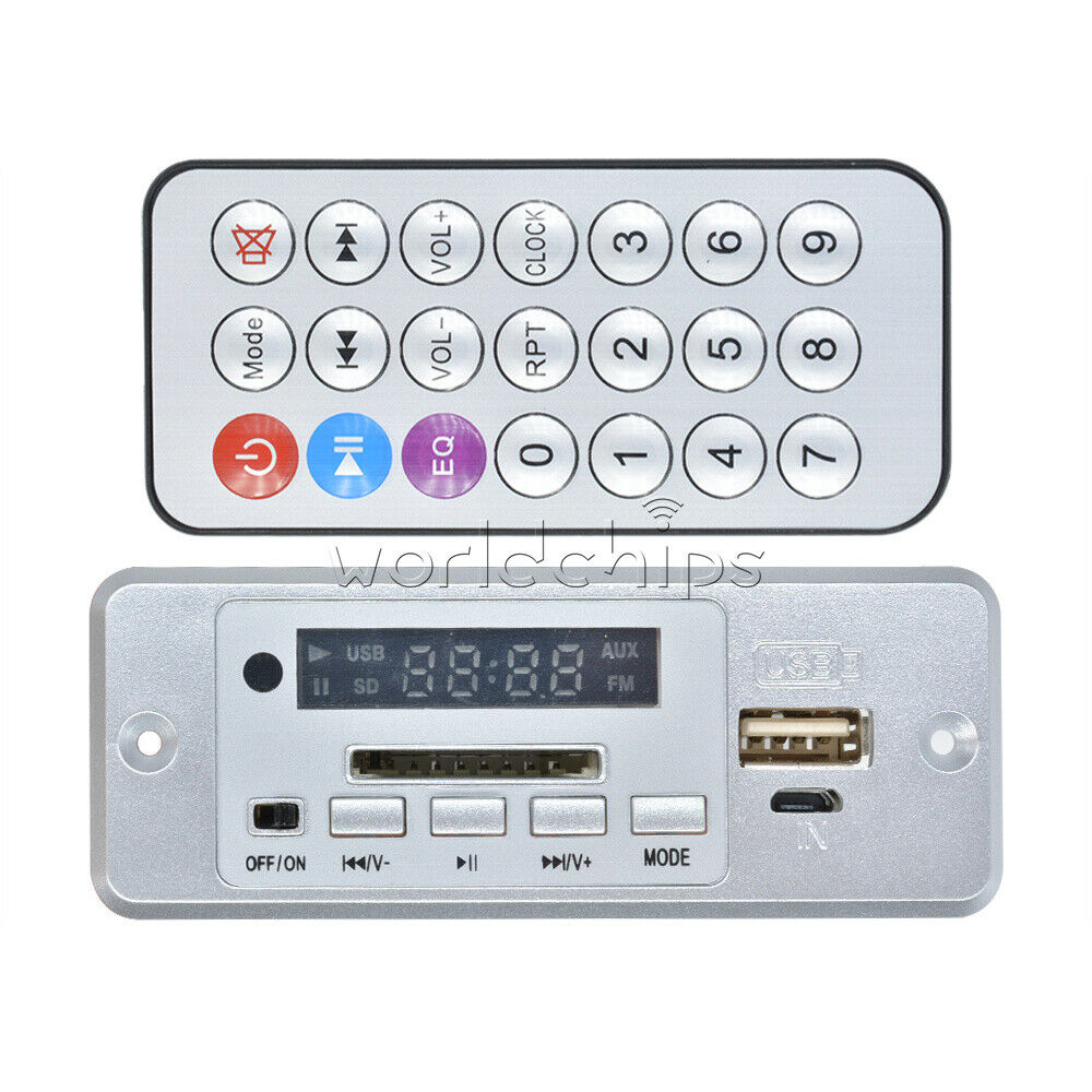 Mini 5V MP3 Decoding Board Bluetooth Call  WAV Module U-Disk &TF Card &Amplifier