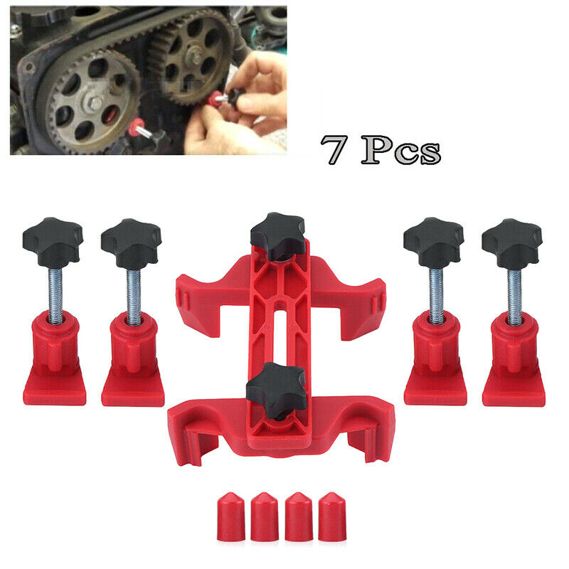 Car Dual Cam Clamp Camshaft Universal Gear Engine Timing Locking Tool Kit