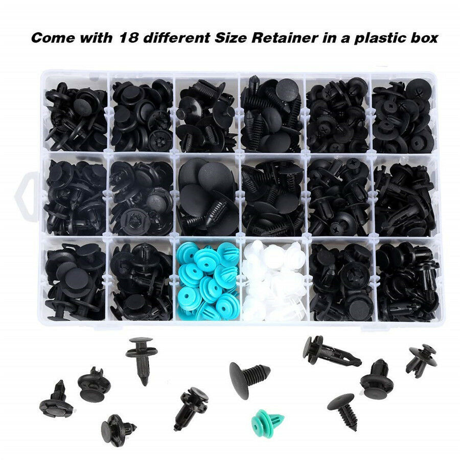360pc Mixed Car SUV Door Panel Bumper Fender Cover Retainer Rivet Fastener Clips