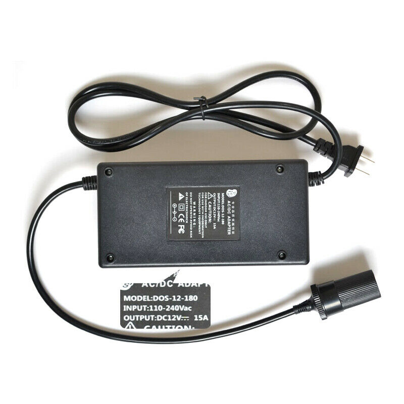 180W AC 220V to DC12V Autos Cigarette Lighter Power Converter Adapter Inverter