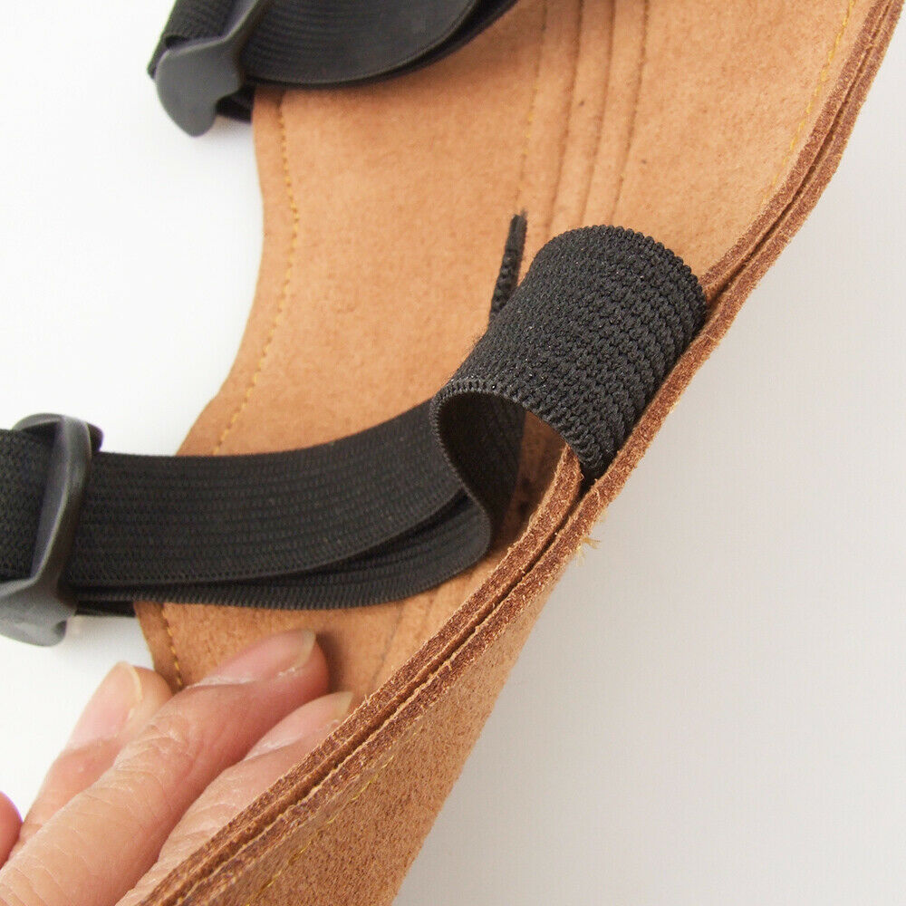 Double Fiber Fabric Shooting Archery Arm Guard Bow Protection 3 Straps Brown