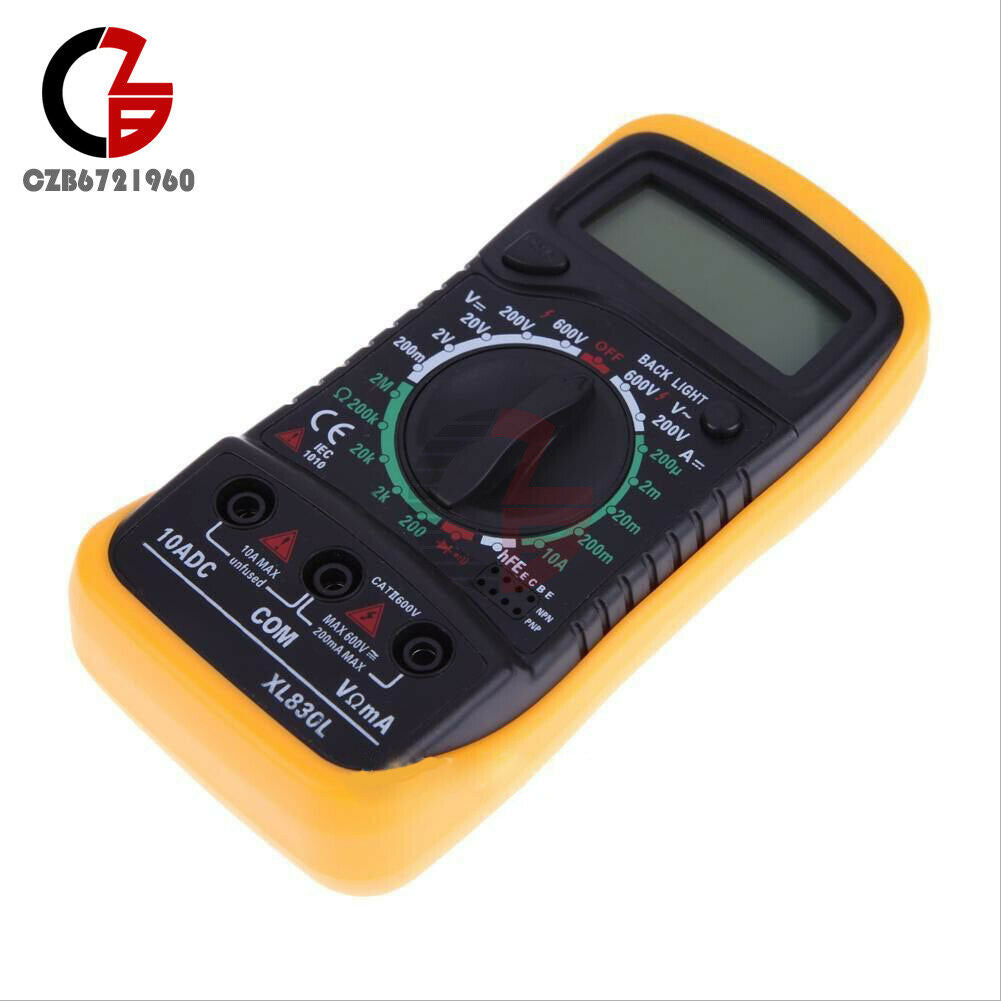 XL-830L Digital LCD Multimeter Voltmeter Ammeter Ohmmeter Volt Amp Ohm Meter