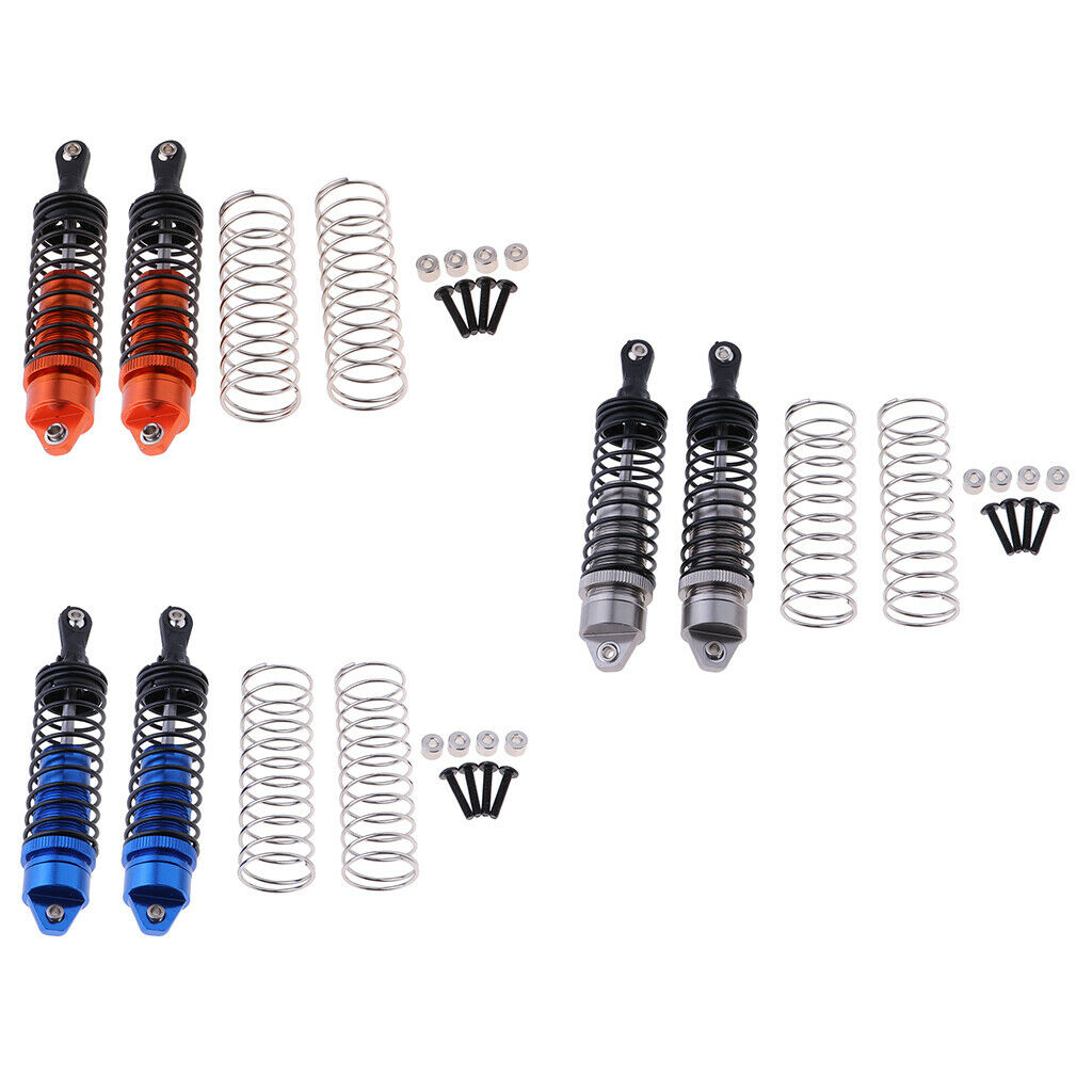 2Pieces 115mm Rear Shock Absorber Damper for  Slash 1/10 RC Blue