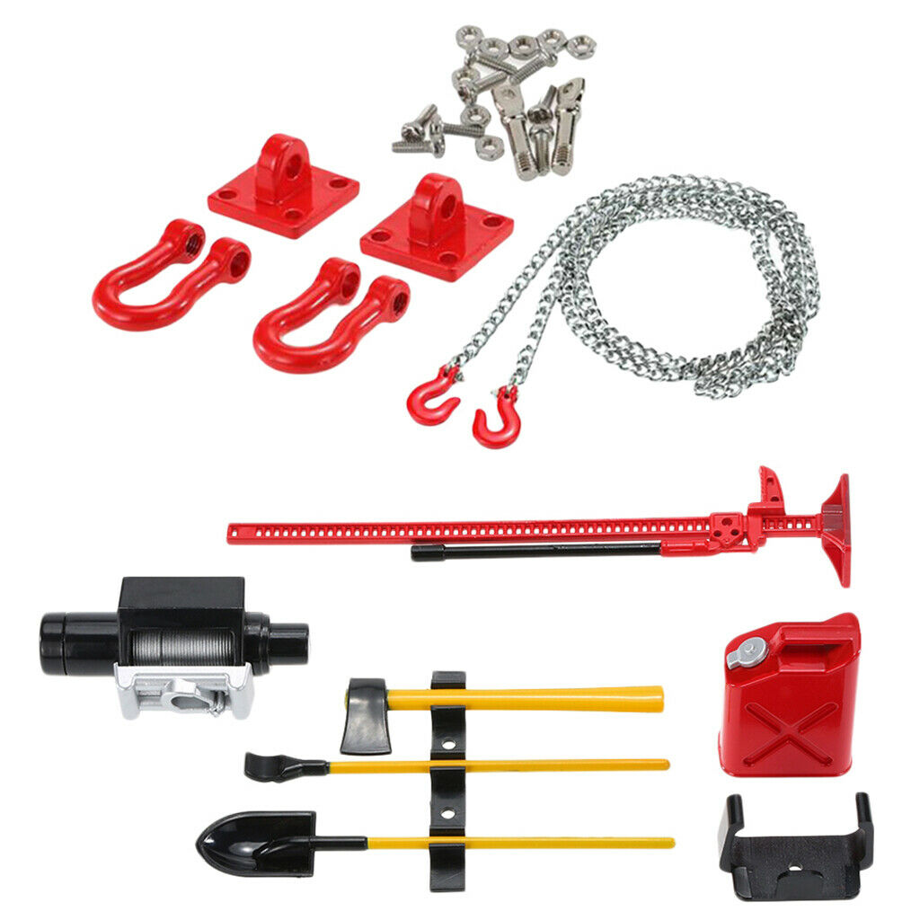 1/10 RC Car Winch Tow Shackles Towing & Decoration Accessories for Crawler,