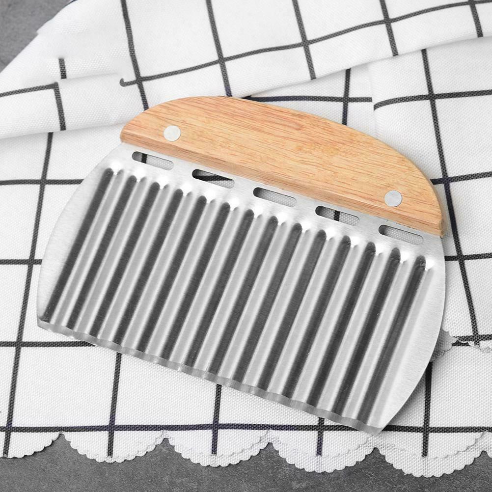 1Pcs Crinkle Cutters Vegetable French Fry Slicer Stainless Steel Chopping Cutter