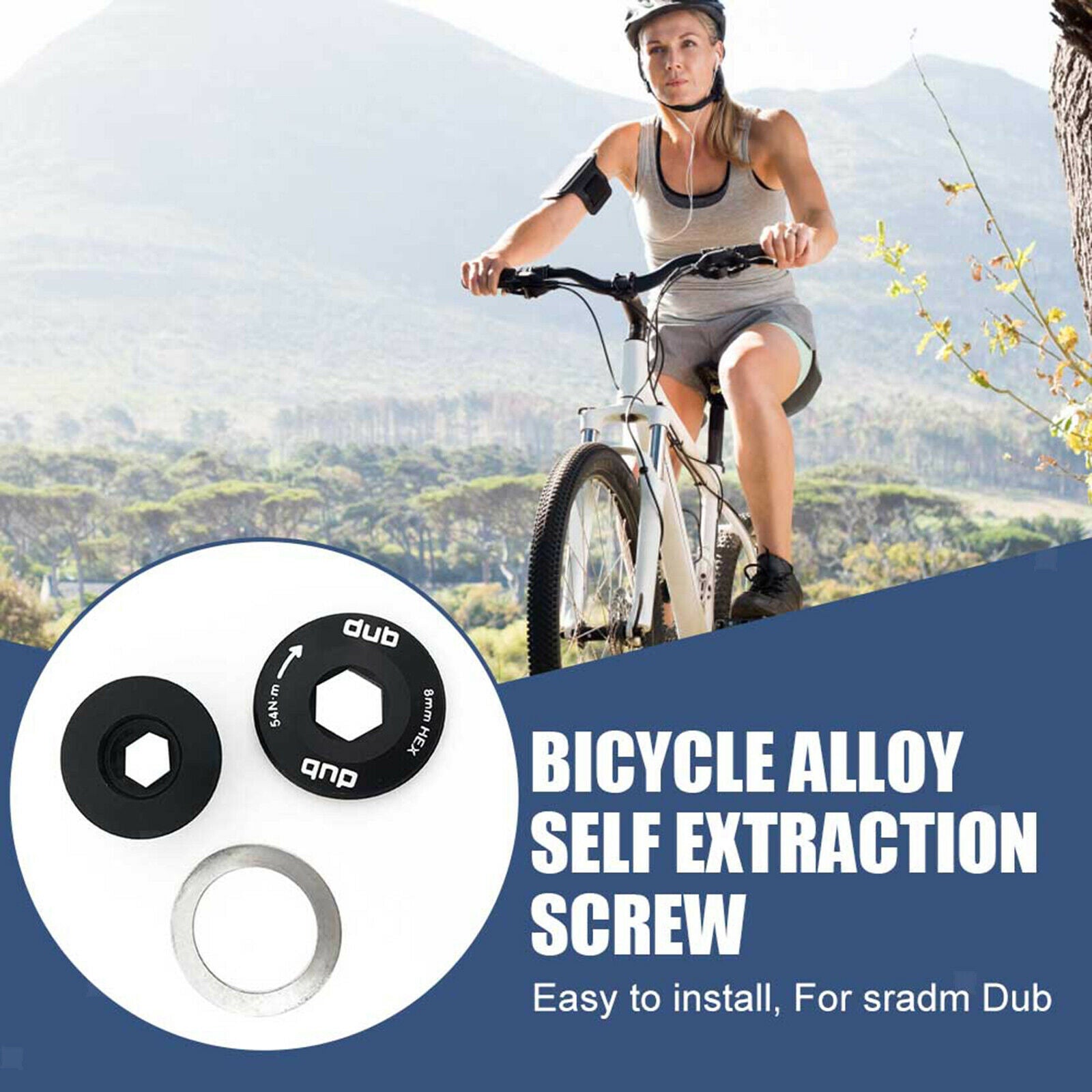 Bike Crankarm Bolt M18/M30 Mountain Road Bicycle Crank Arm  Accessories