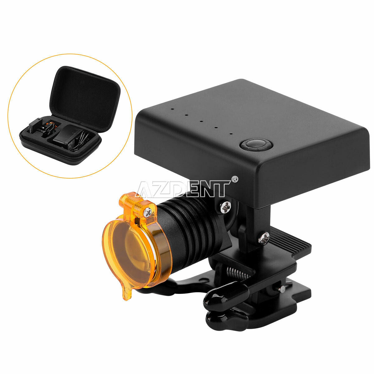 3W Wireless Portable Headlight with Optical Filter for Dental Loupes Magnifier
