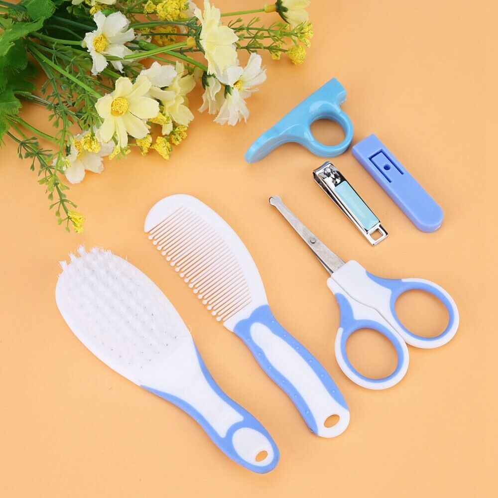 Daily Baby Nail Clipper Scissors Hair Brush Comb Manicure Care Tools Set