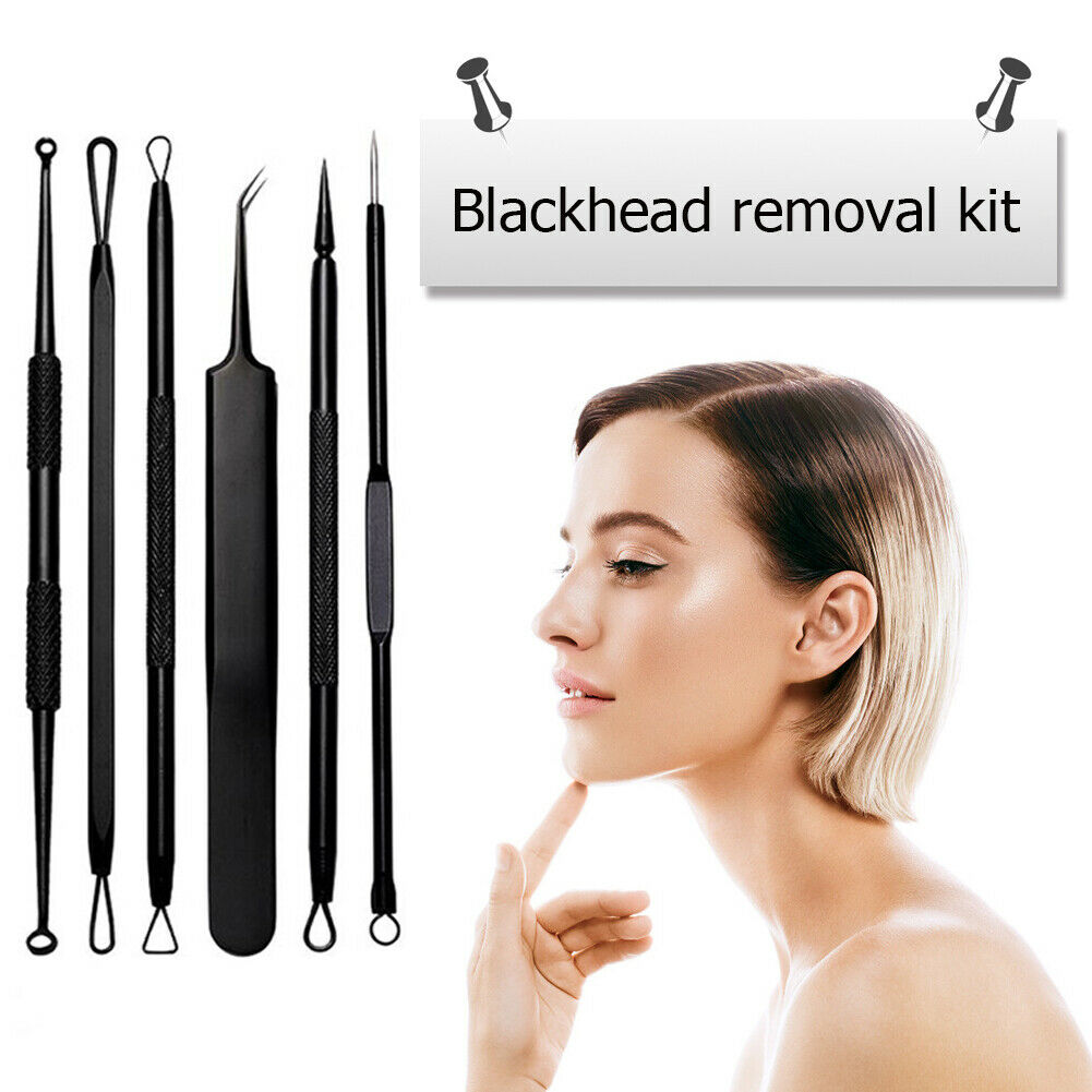 11pcs Professional Acne Removal Tools Kit Blackhead Extractor Face Care @
