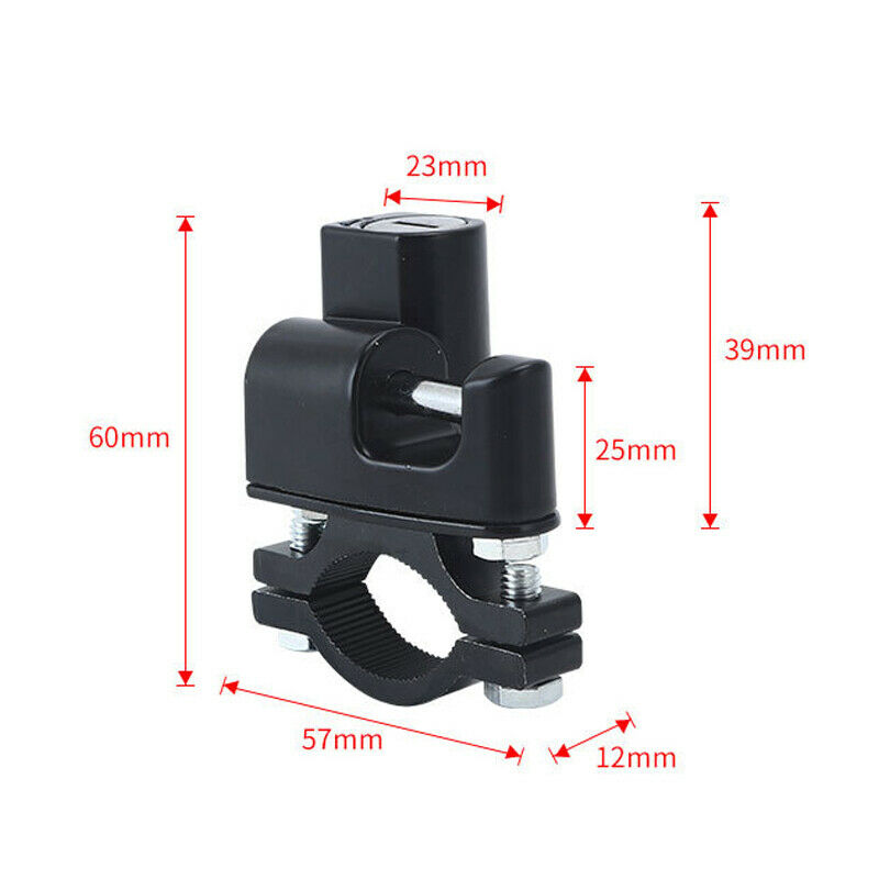 18-30MM Handlebar Scooter Motorcycle Helmet Lock Hanger Holder Locks Anti-theft