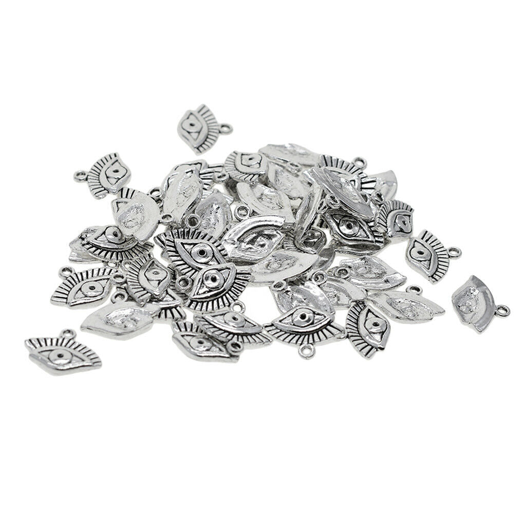 50x Bail Charms The Eye Of Horus Necklace Pendants Earring Findings Dangles