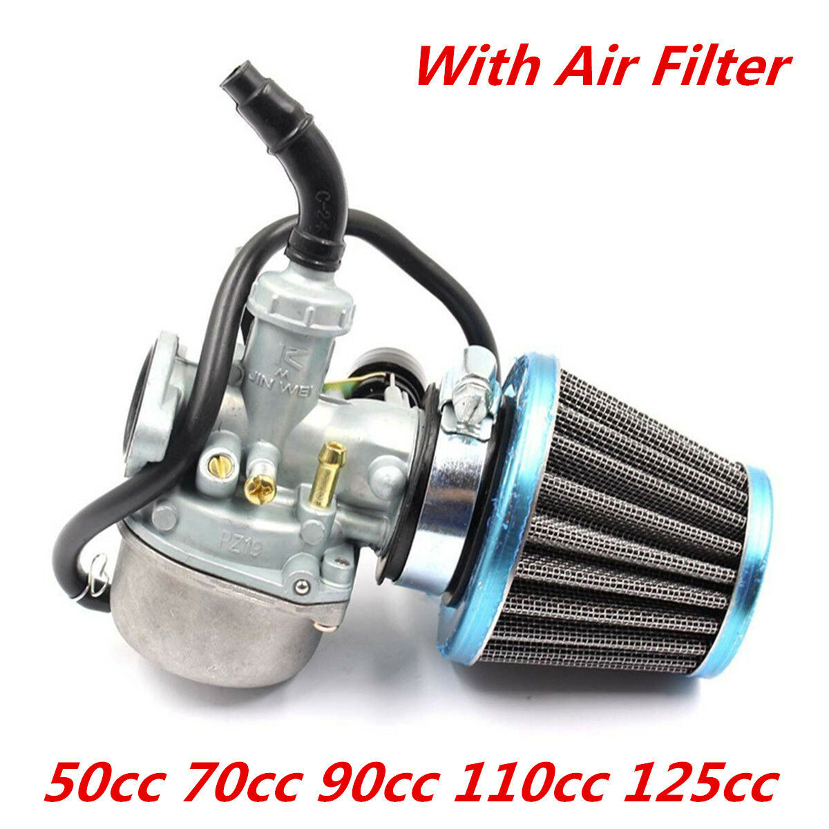 19mm 50CC 70CC 90CC 110CC 125CC ATV DIRT BIKE GO KART Carburetor With Air Filter