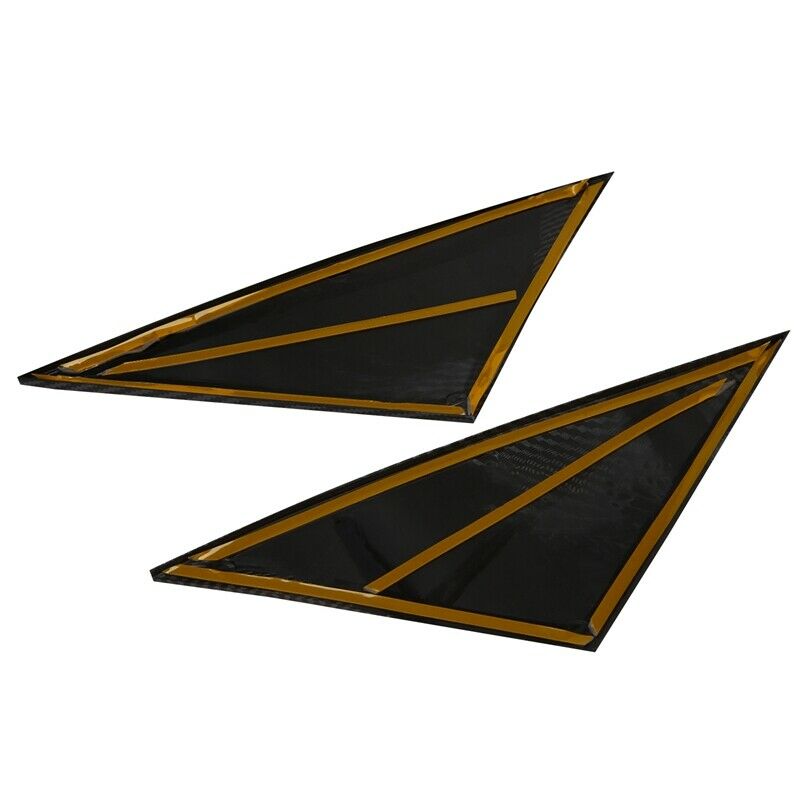 2Pcs Carbon Fiber ABS Triangular Window Decoration Car Styling for Tesla ModelY8