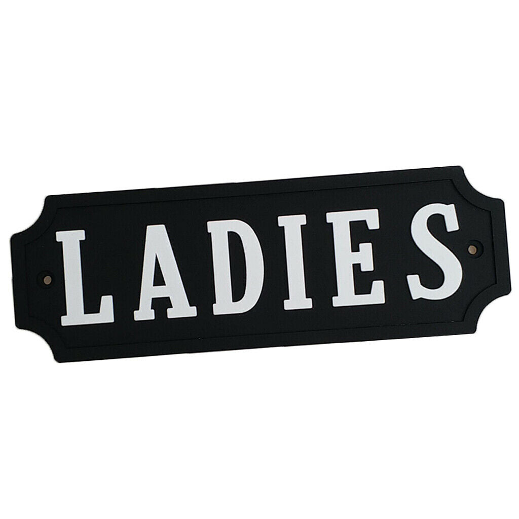 2pcs PVC Rubber Door Sign Wall Plaques for LADIES GENTLEMAN Toilet Bathroom