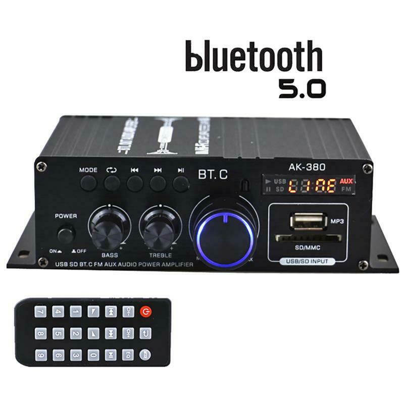 AK380 40W+40W Mini Audio Power Amplifier Portable Sound Amplifier Speaker New
