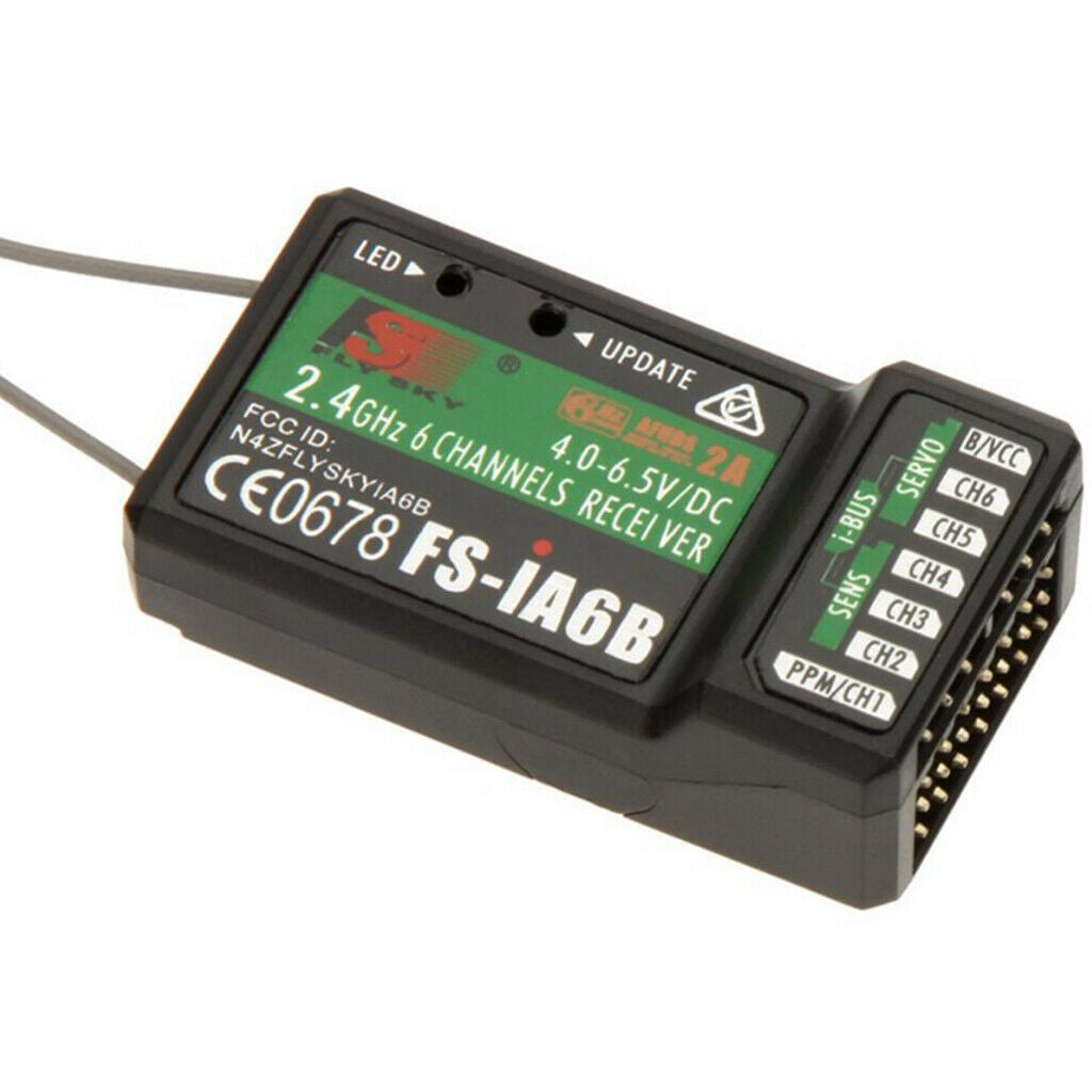 Flysky Receiver FS-iA6B 2.4G 6CH With IBus For Sailplane Airplane Wing