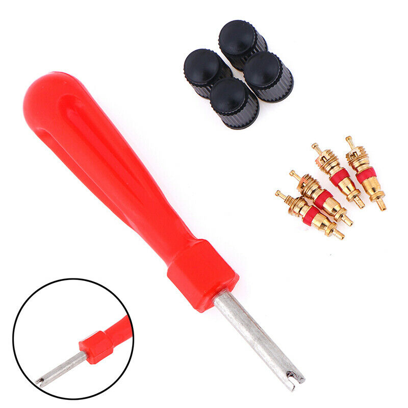 1Set Tire Valve Service Kit Valve Cores Screwdriver Tire Repair Car Motor.l8