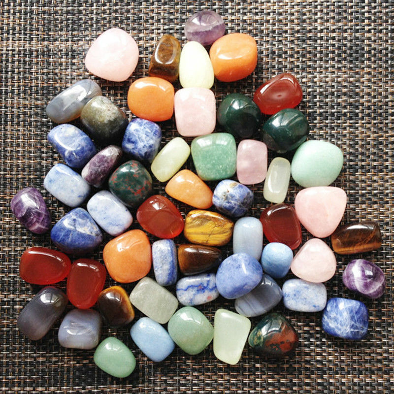 Bulk colorful Mixed Natural Assorted bulk tumbled Gem stone reiki mix 10pcs