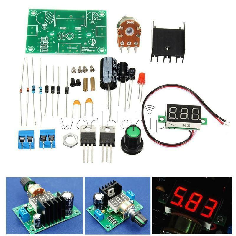 LED LM317 Adjustable Voltage Regulator Step-down Power Supply Module DIY Kits