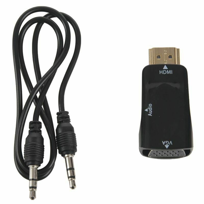 1080P MI Male to VGA Female Adapter Video Converter with Audio Output N3 Bl O9Z5