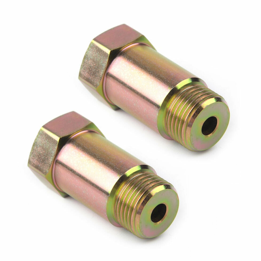 2x Car 45mm Oxygen Sensor Extension Spacer Extender Zinc fit for 1/2 Inch Tip as