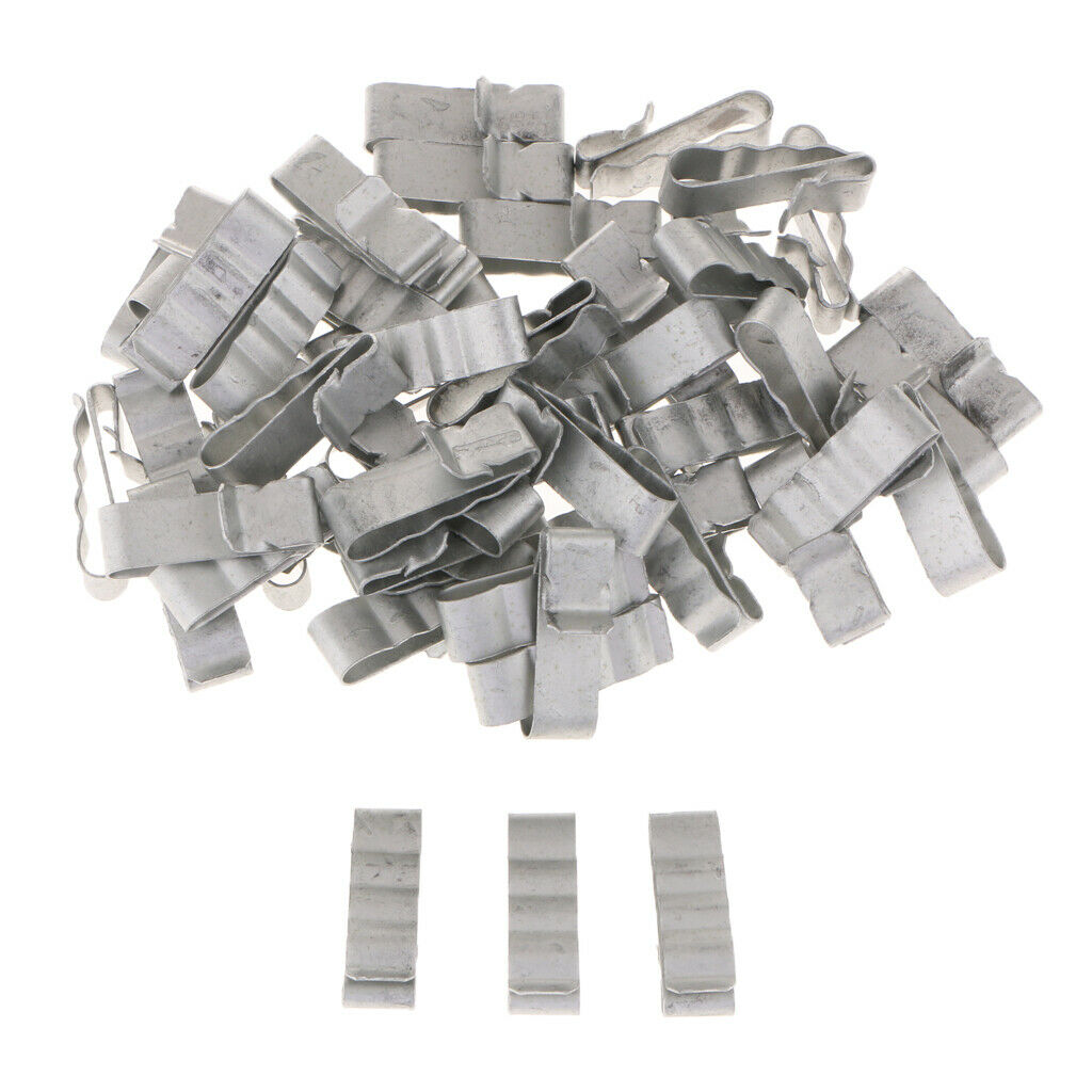 100 PCS Wire Cable Clip 4-Wire Cable Retainers +Solar PV Grounding Conductive