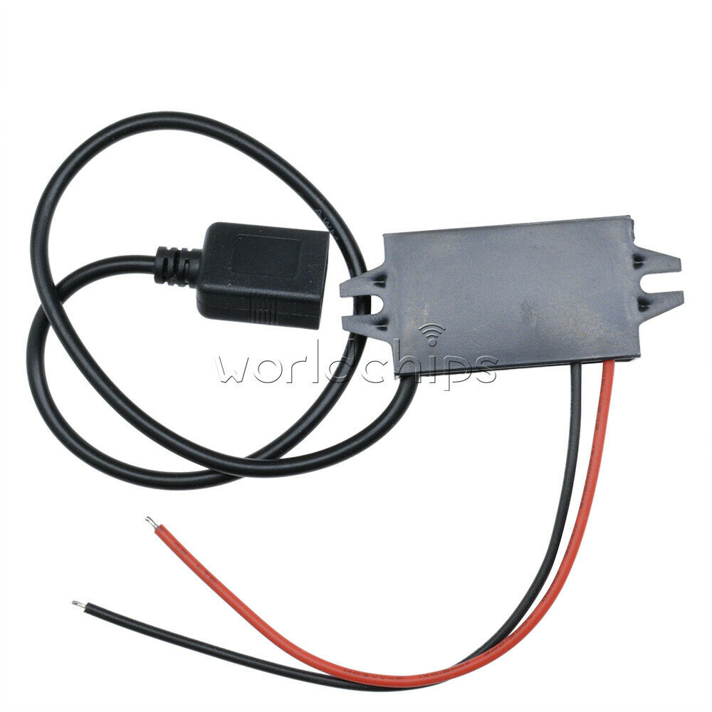 DC 12V to 5V 3A 15W Type A USB Output Power Adapter DC Converter Module