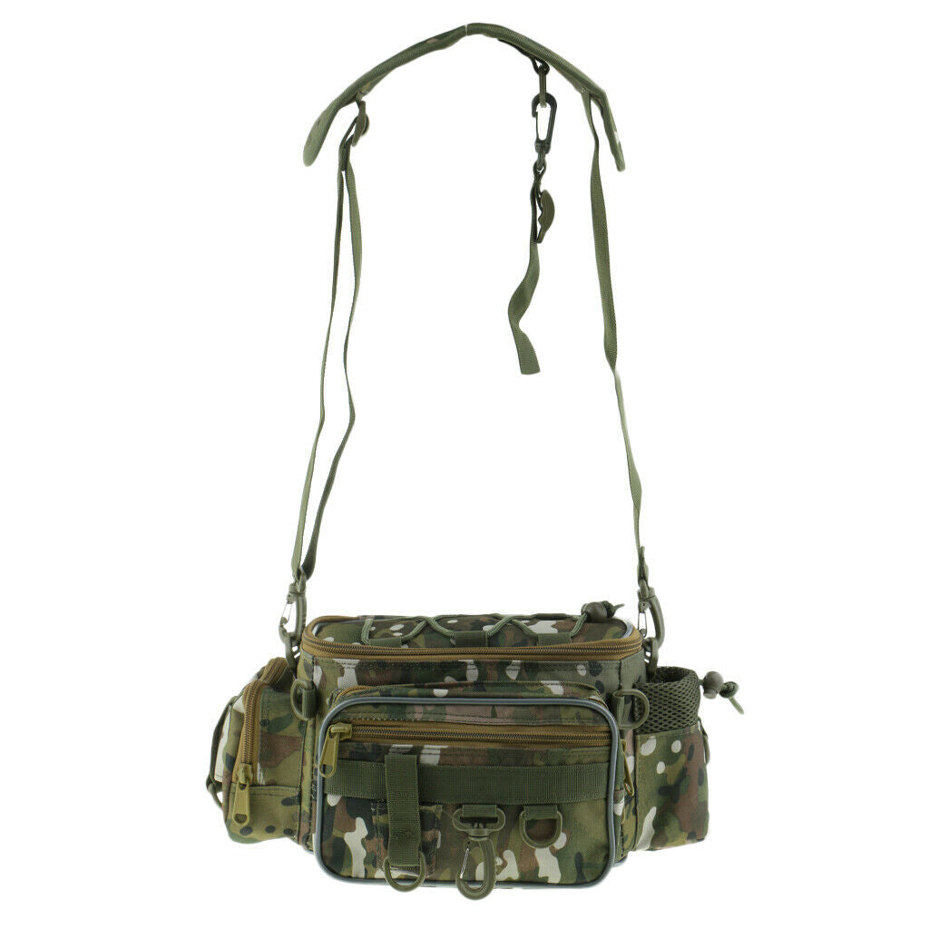 1000D Oxford Fishing Bag Multifunctional Outdoor Adjustable Messenger Bag