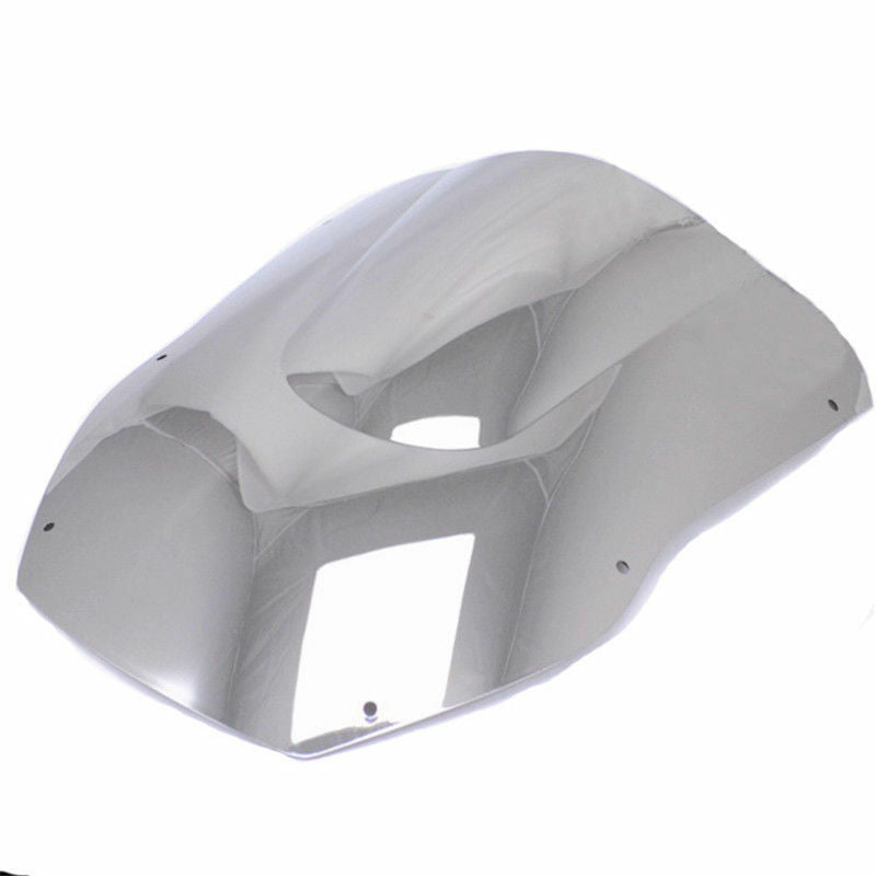 Chrome Motor Double Bubble Windshield for Kawasaki Ninja ZX12R ZX 12R 2000-2001