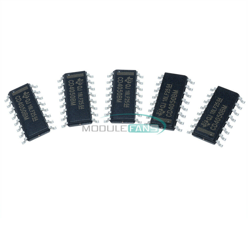5PCS HCF4050M013TR HCF4050 BUFF/CNVRTR HEX N-INV 16SOIC ST IC