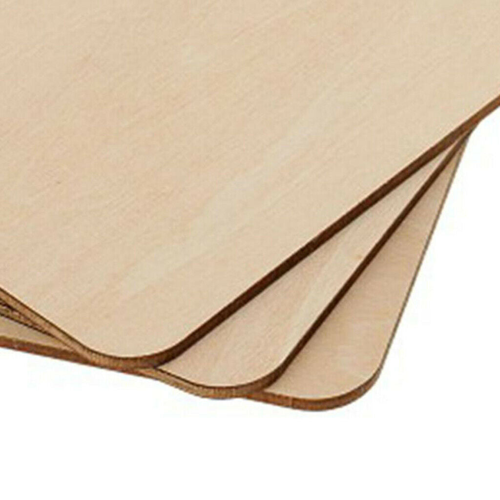10 X Unfinished Wood Square Coaster Wooden Blank Cutouts for Crafts