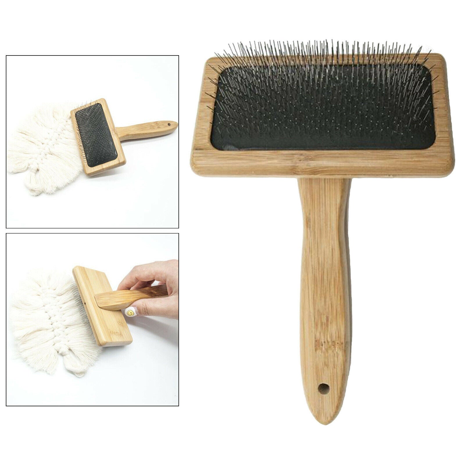 Dog Cat Slicker Brush Grooming Cleaning Brush Comb Shedding Tool Hair Fur