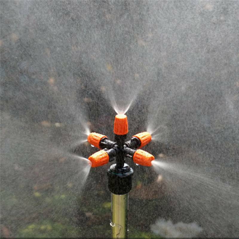 Garden Sprinkler Irrigation Mist Fog 5-head Nozzle Spray 1/2 " Mounting Ad.l8