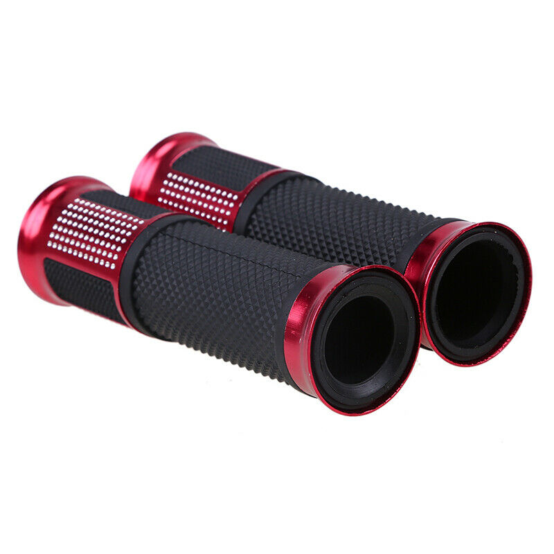 Pair Motorcycle 7/8" Hand Grips Handle Bar Rubber Gel For YAMAHA Suzuki BMW