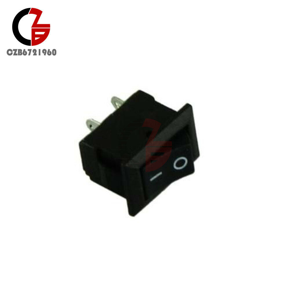 10PCS Car Truck Boat Round Rocker 2 Pin KCD1-101 ON/OFF Toggle Switch 125V 6A