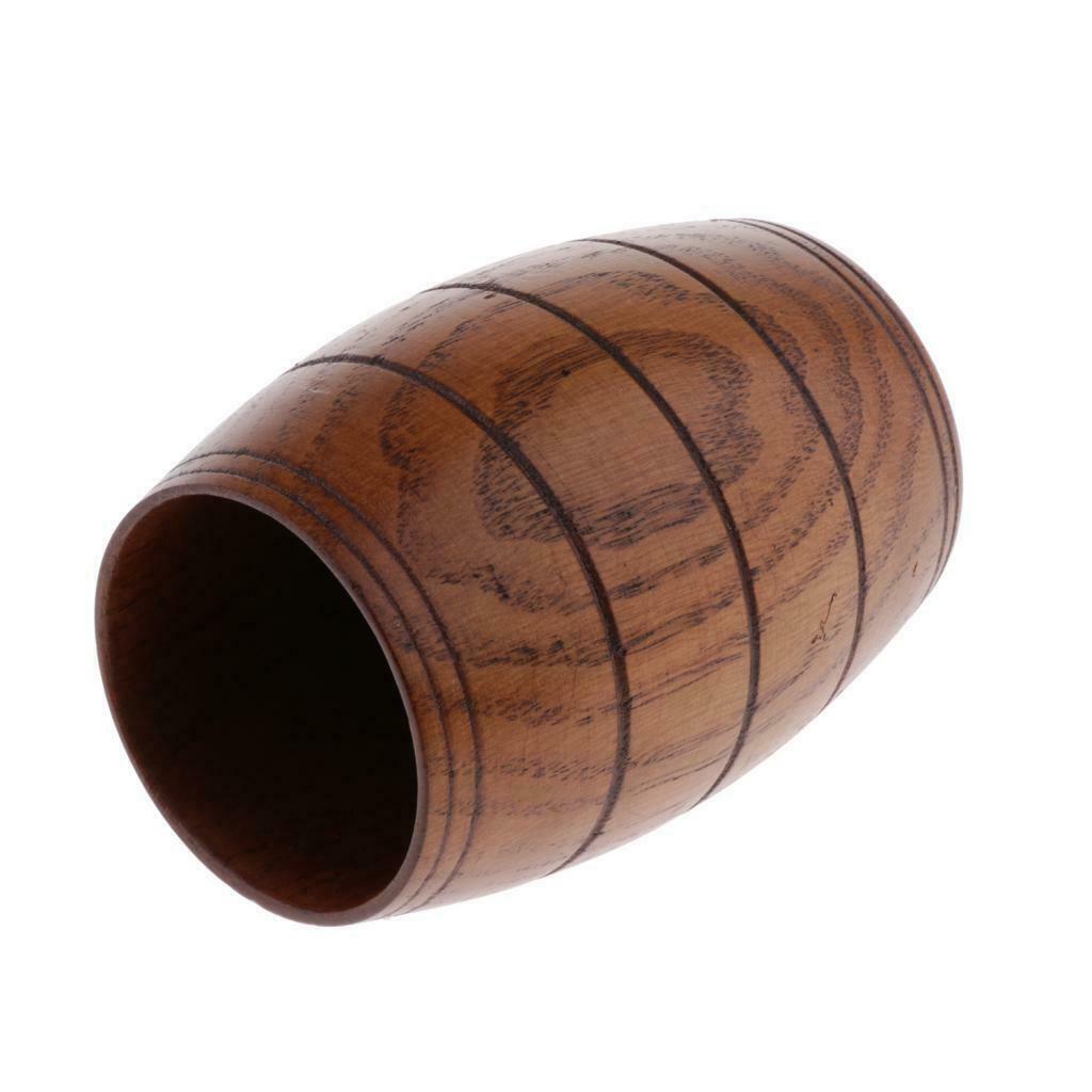 Wood Coffee Beer Mug Milk Tea Water Cup Handmade Office Bar Drinking 175ml