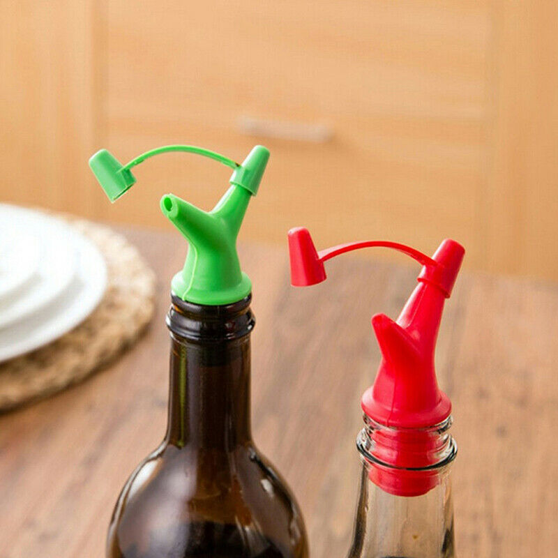 Plastic Oil Bottle Mouth Stopper Sauce Bottles Nozzle Caps Wine Stopper