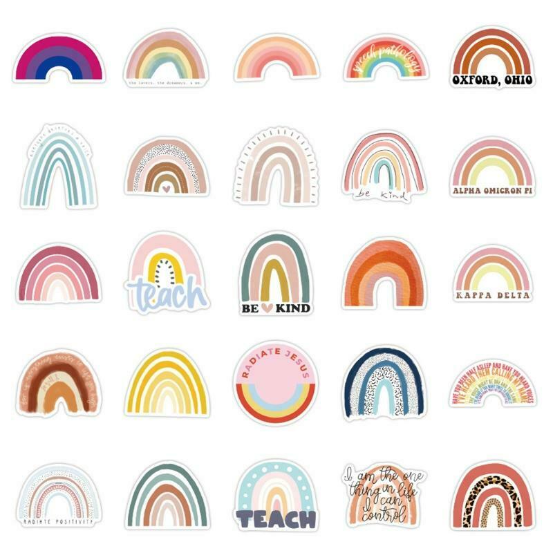Water Proof Rainbows Board Decor Scrapbooking Decoration Stationery Paper DIY