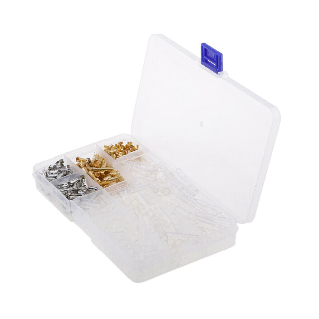 100 Sets Car 3.9mm Bullet Connectors Male & Female Wire Terminals Insulation