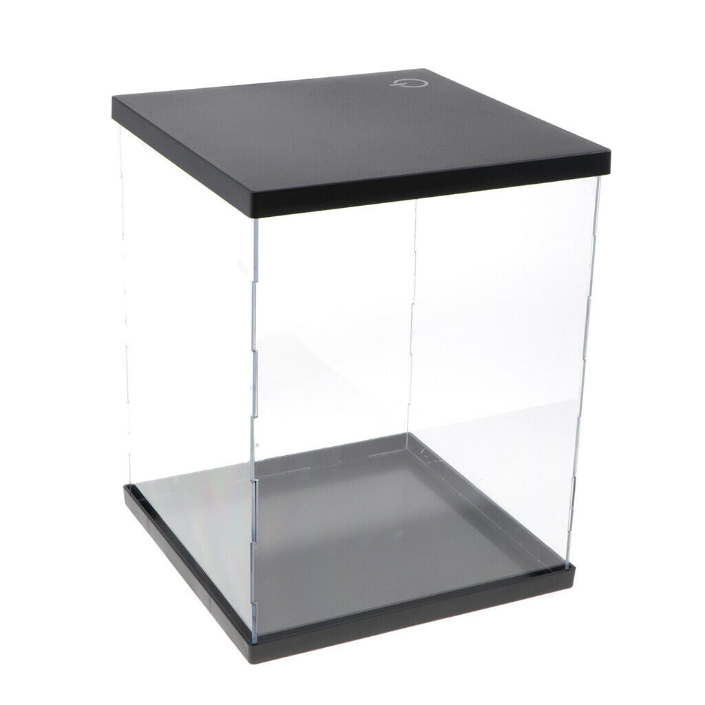 Acrylic Display Box Case Figures Perspex Dustproof Protection Self-Assembly