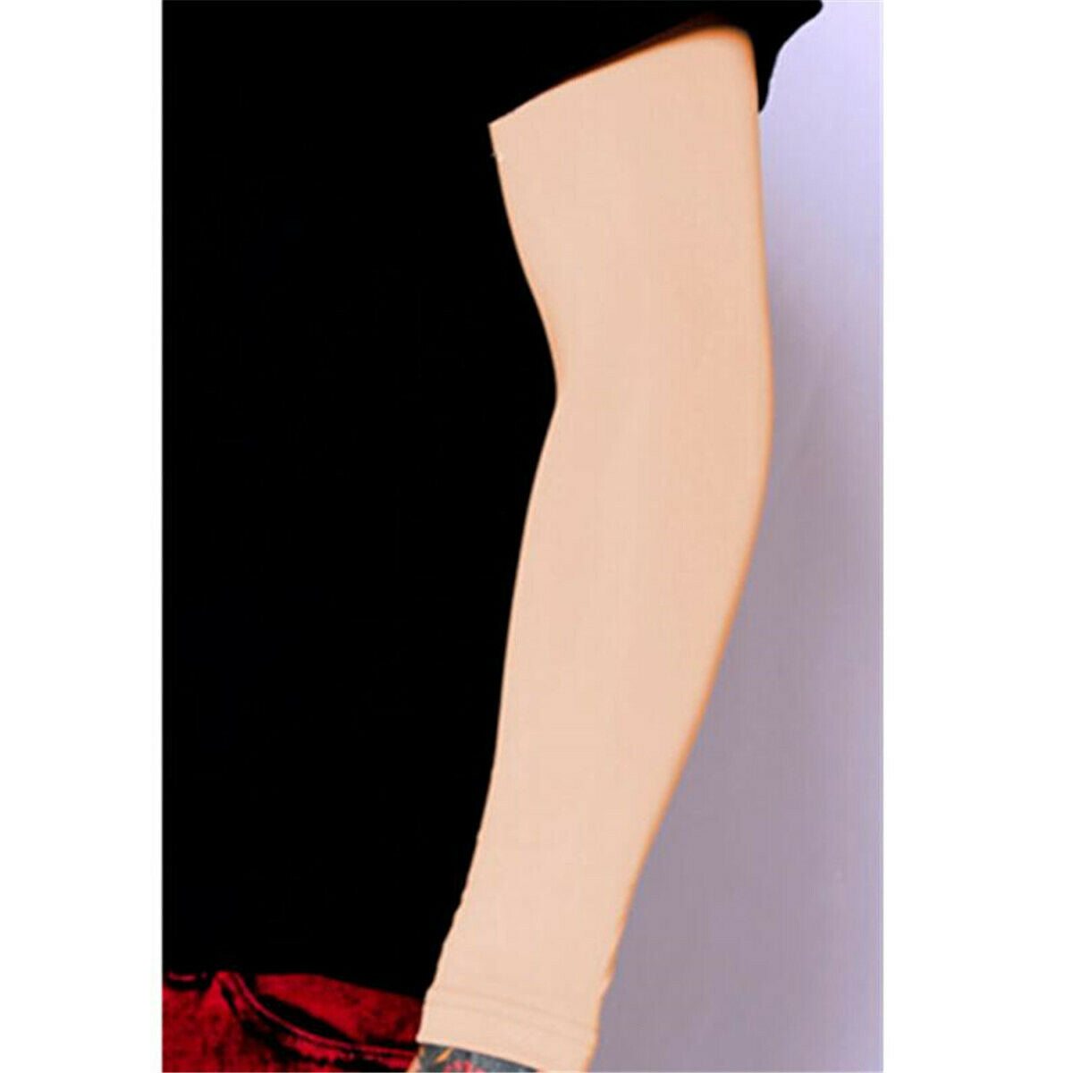 1 Pair Skin Arm Tattoo Cover Up Long Sleeves Concealer UV Protect Sport Gym