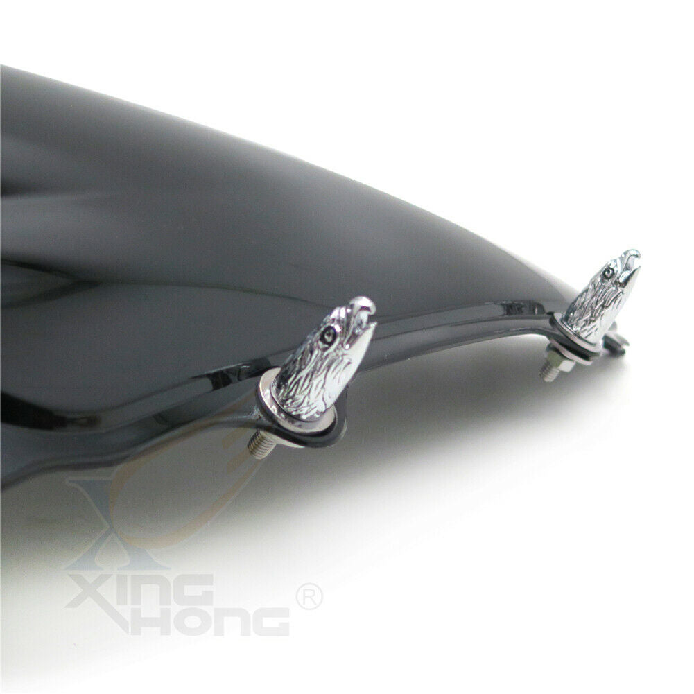 Bolts Screws Eagle Head 4 PCS Chrome For License Plate Tag Frame Windshield Trim