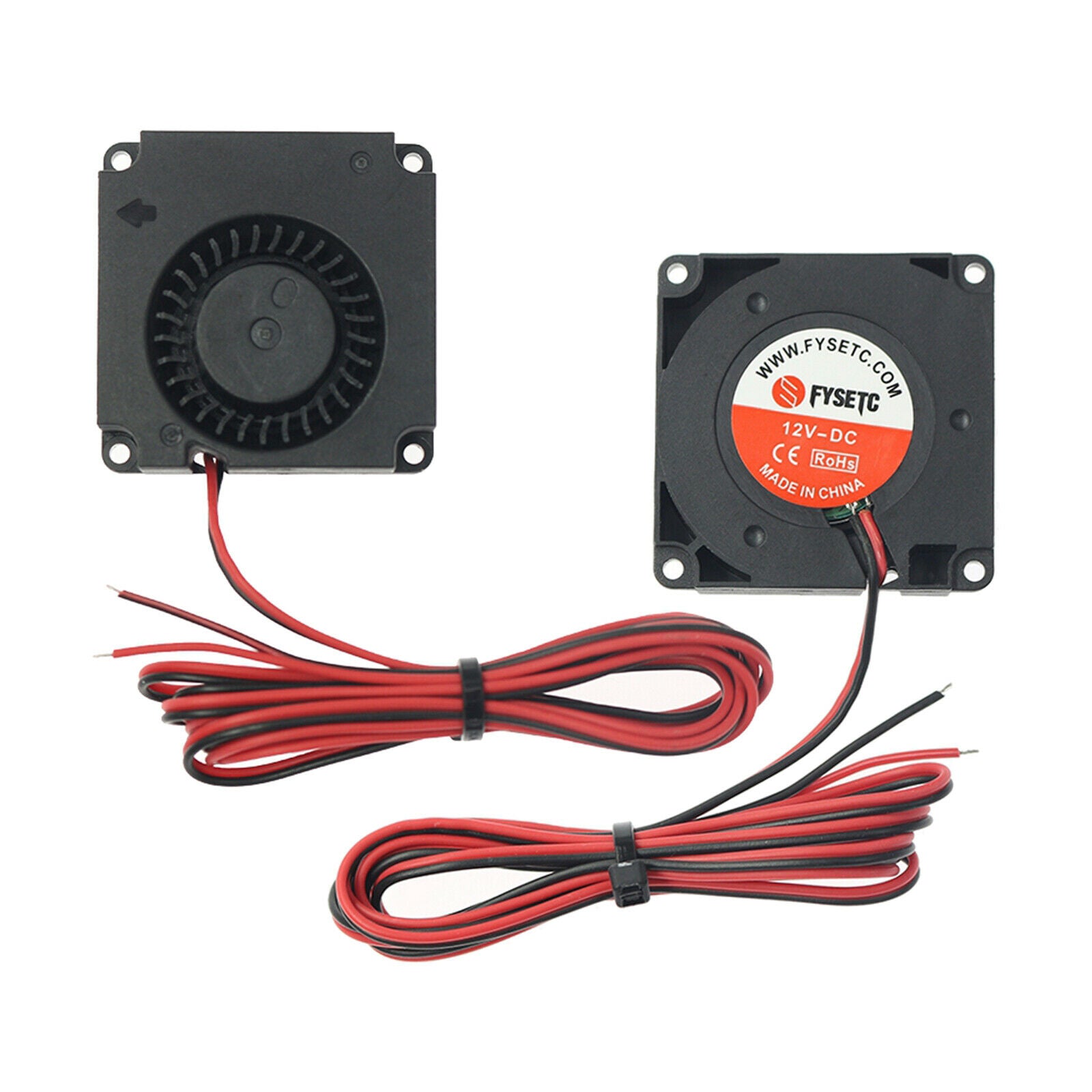 2 Pieces Small 40mm Blower Cooling Fan 12V 0.2A Cooler 4010 High Speed
