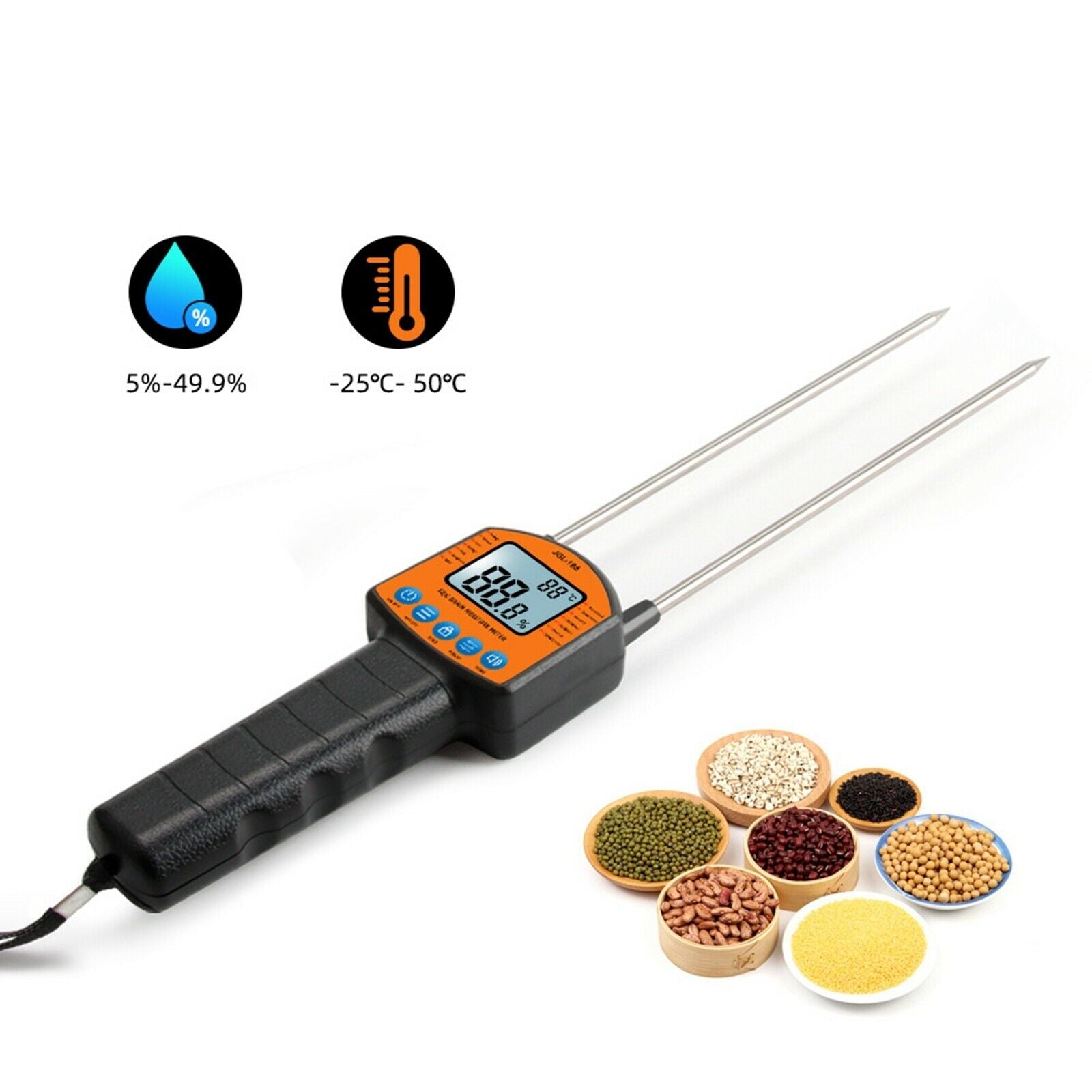 Multifunctional Grain Moisture Meter Fibre Moisture Meter for Rice Corn